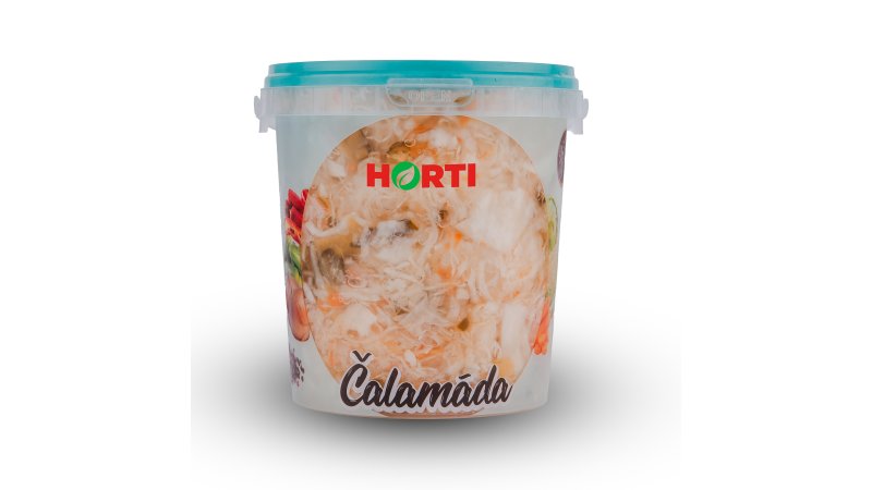 Čalamáda - Zeleninový šalát v sladkokyslom náleve 870g HORTI