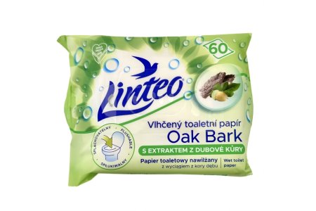 Toaletný papier vlhčený dubová kôra Linteo 60ks