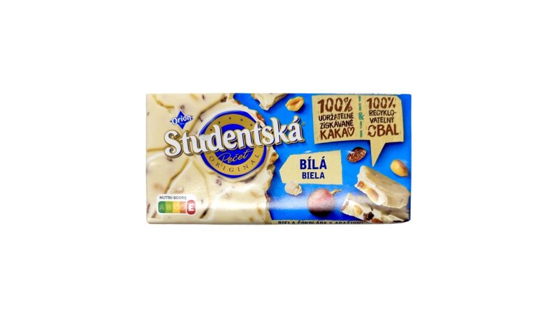 Čokoláda Študentská Pečať Biela 170g