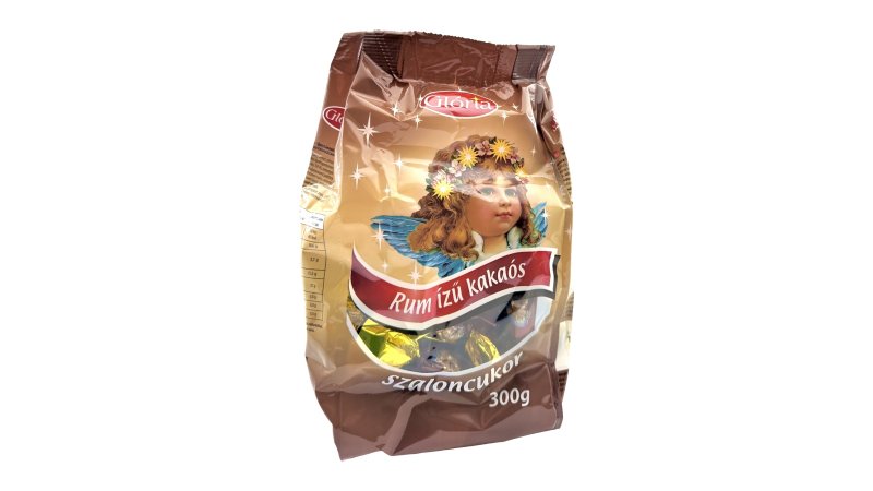 Salónky s kakaovo-rumovou príchuťou celomačané 300g