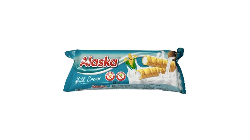 Trubičky kukuričné Alaska Mliečne 18g