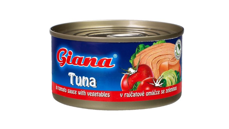 Šalát Tuniak v Paradajkovej omáčke so Zeleninou 185g Giana