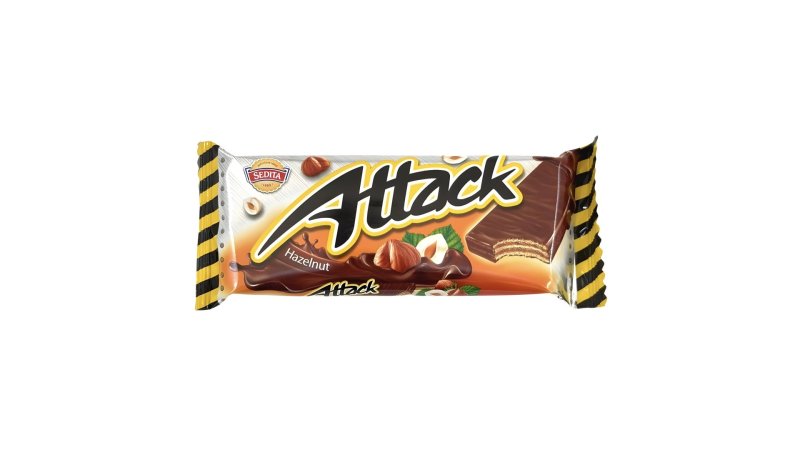 Oblátky Attack Lieskovo-oriešková 30g clm.Sedita
