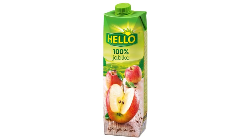 Džús Jablko 100% 1l Hello