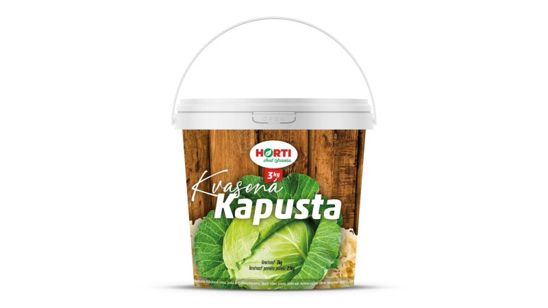 Kapusta kvasená v slanom náleve 3 kg vedierko HORTI