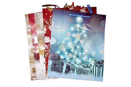 Papierová taška vianočná 32x26x9cm