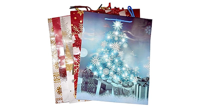 Papierová taška vianočná 32x26x9cm