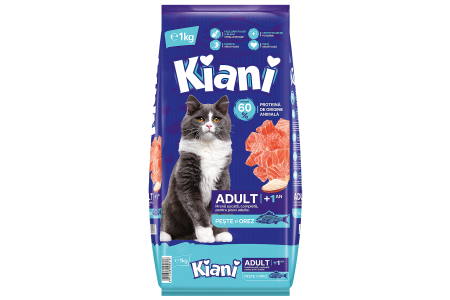 Krmivo Mačka granule rybacie 1kg KIANI