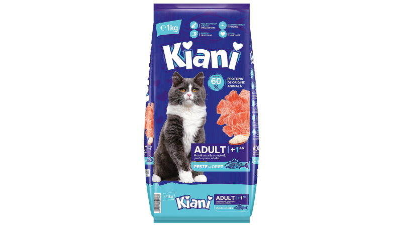 Krmivo Mačka granule rybacie 1kg KIANI