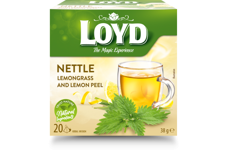 Čaj Loyd Žihľava citron pyramídy 20 x 1,9g