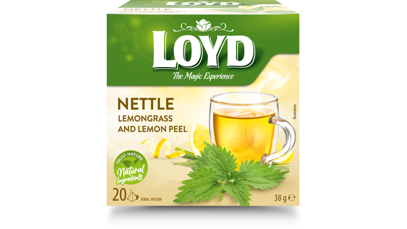 Čaj Loyd Žihľava citron pyramídy 20 x 1,9g