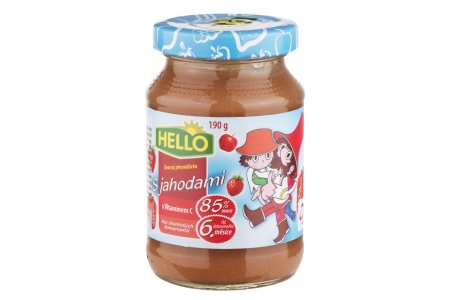 Detská výživa Jahoda 190g sklo Hello