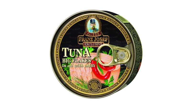 Tuniak kúsky olej s chilli 170g  Franz Josef Kaiser