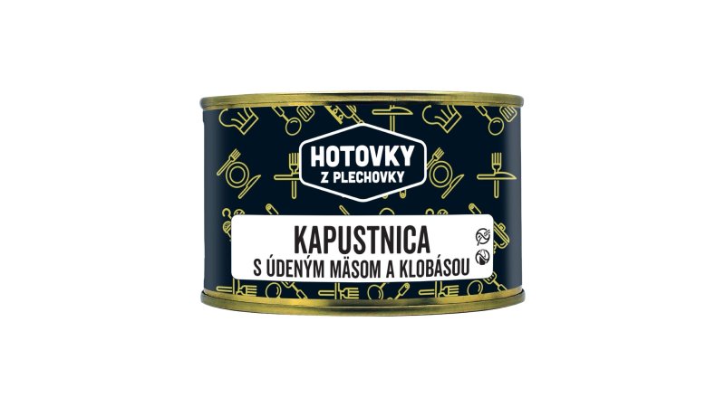 Polievka Kapustnica s údeným mäsom a klobásou 400ml