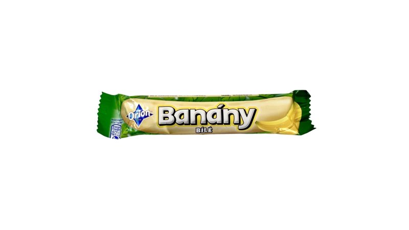 Tyčinka čokoládová Banány biela čokoláda 42g Orion