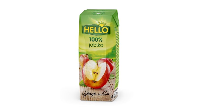 Džús Jablko 100% 250ml Hello