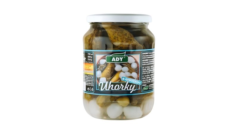 Uhorky s Cibuľkou 720ml PP 340g Ady