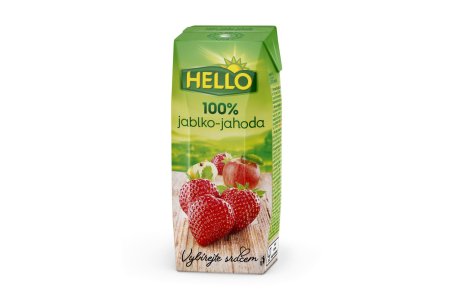 Džús Jablko-Jahoda 100% 250ml Hello