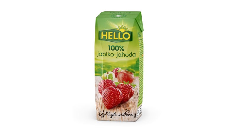 Džús Jablko-Jahoda 100% 250ml Hello