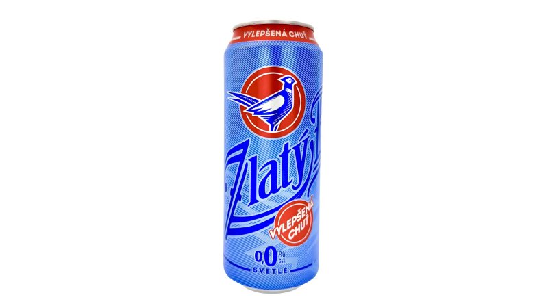 Pivo Zlatý Bažant 0,0% Nealko 0,5l Plech