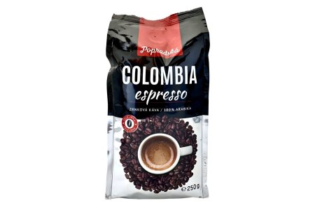 Káva zrnková Colombia espresso 250g BOP