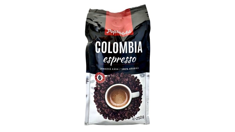 Káva zrnková Colombia espresso 250g BOP