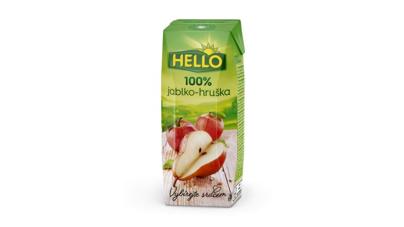 Džús Jablko-Hruška 100% 250ml Hello
