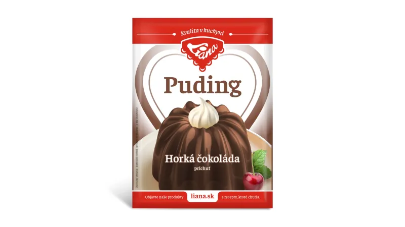 Puding horká čokoláda 46g Liana