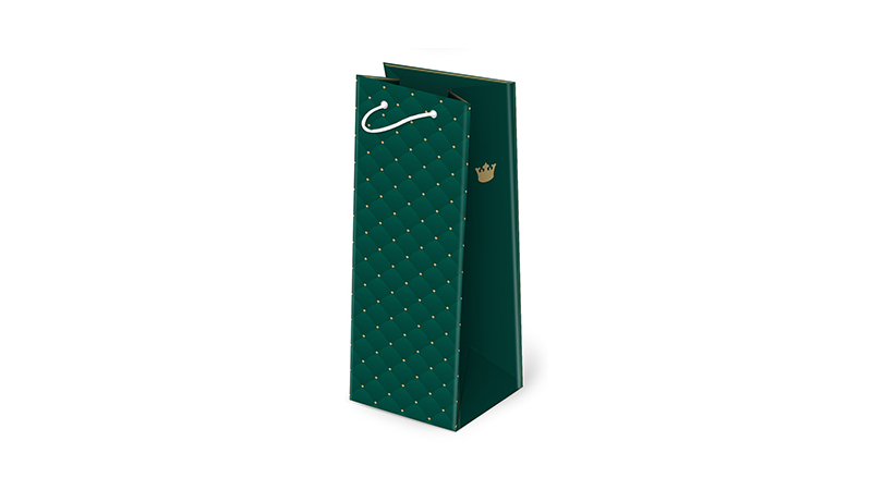 Taška darček Fľaša Zelená 12x36,9x11cm