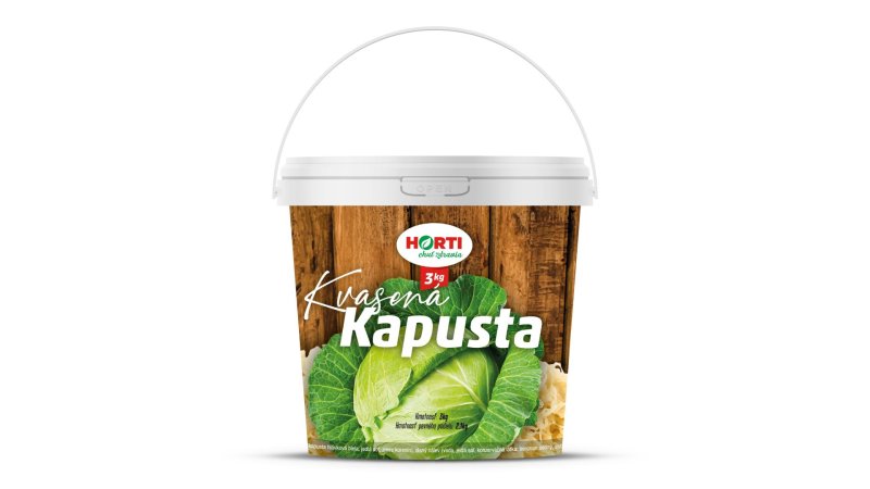 Kapusta kvasená v slanom náleve 3 kg vedierko HORTI