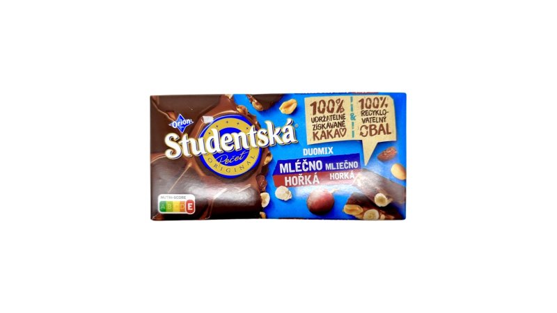 Čokoláda Študentská Pečať Mliečno-Horká 170g