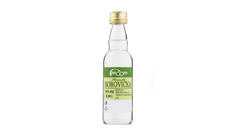 Borovička slovenská 38% 0,04l
