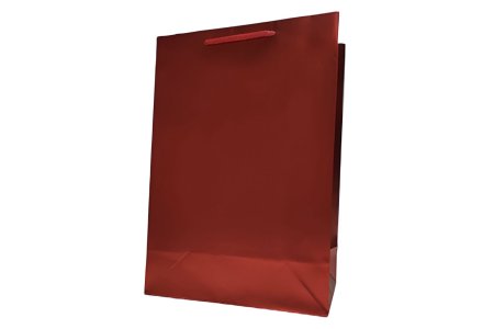 Taška Darčeková Veľká Metalic Satén Červená 22x32x11cm