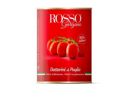Paradajky Cherry v paradajkovej šťave 400g Rosso Gargano