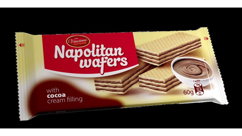 Oblátky Napolitan Kakao 60g Vincinni