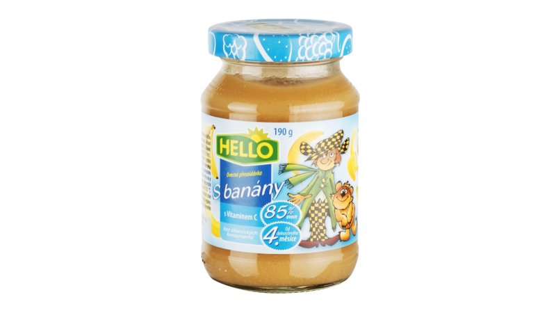 Detská výživa Banán 190g sklo Hello
