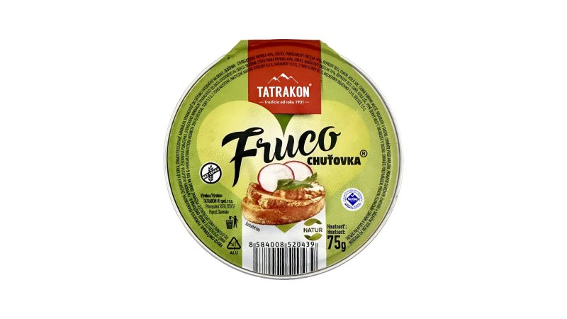 Nátierka Fruco chuťovka 75g Tatrakon