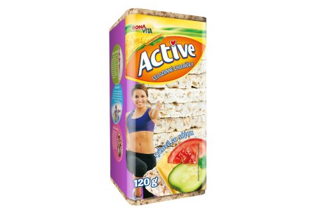 Chlebík celozrnný Ryžový + Sója Active 120g BonaVita
