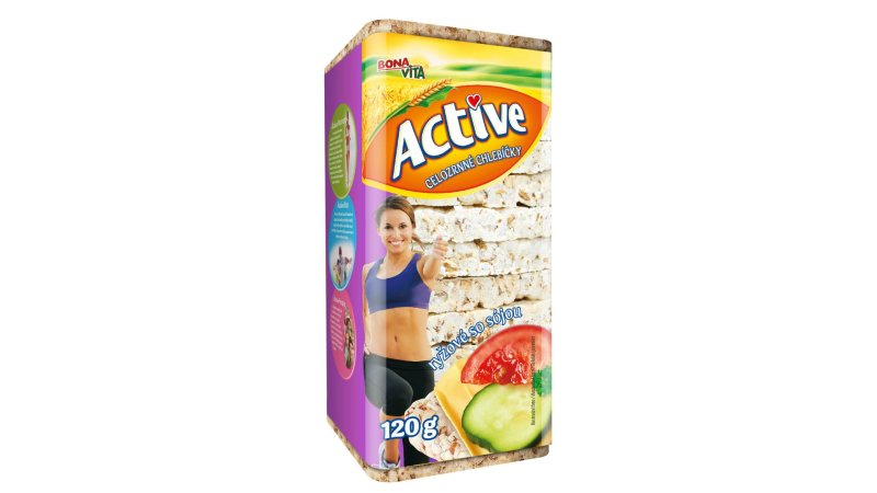 Chlebík celozrnný Ryžový + Sója Active 120g BonaVita