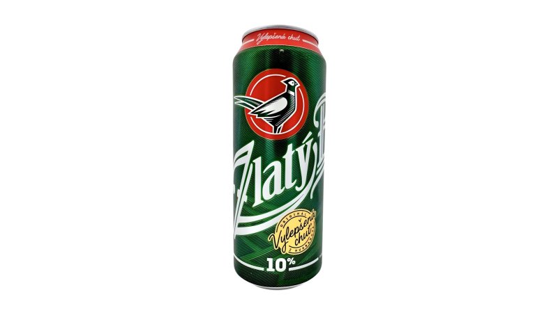 Pivo Zlatý Bažant 10% 0,5l plech