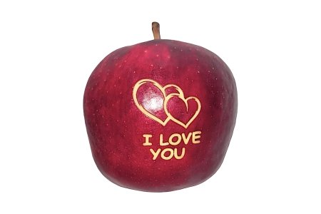 Jablká VALENTÍN - I LOVE YOU kusové
