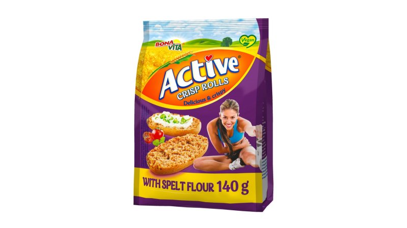 Rohlíčky krehké Špaldové Active 140g BonaVita