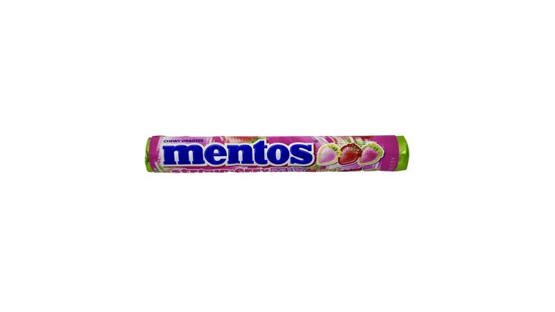 Cukríky Mentos Jahoda 37,5g