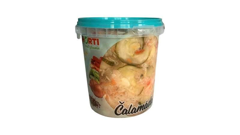 Čalamáda - Zeleninový šalát v sladkokyslom náleve 870g HORTI