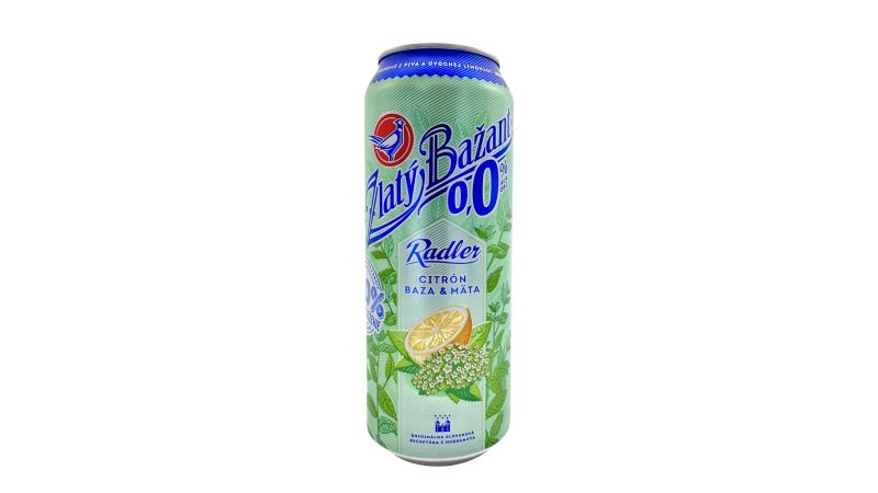 Radler Zlatý Bažant Citrón-Baza-Mäta 0,0% 0,5l