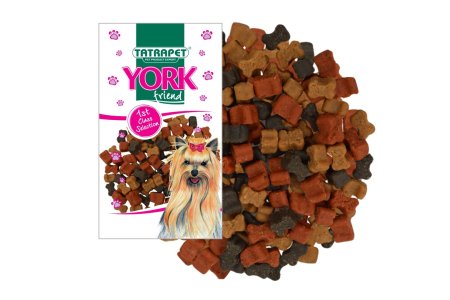 Pochúťka pes kostičky mix 70g YORK friend