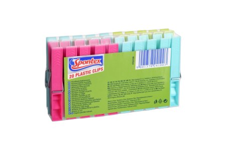 Štipce na prádlo plast 20ks Spontex