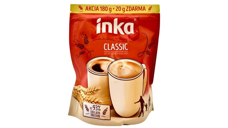 Kávovina Inka 180g+20g zdarma instantná bez kofeínu