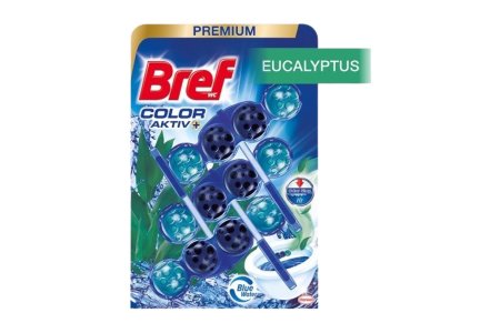 WC blok Bref Color Aktiv 3x50g Eukalyptus