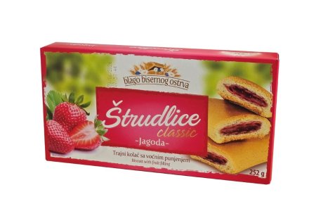 Pečivo štrúdličky jahoda XXL 252g